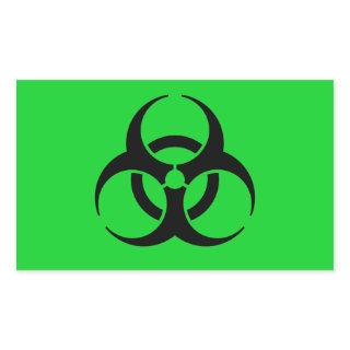 Biohazard Symbol Rectangular Sticker