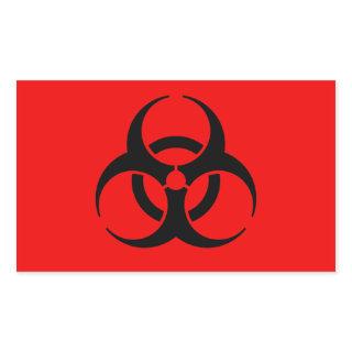 Biohazard Symbol Rectangular Sticker