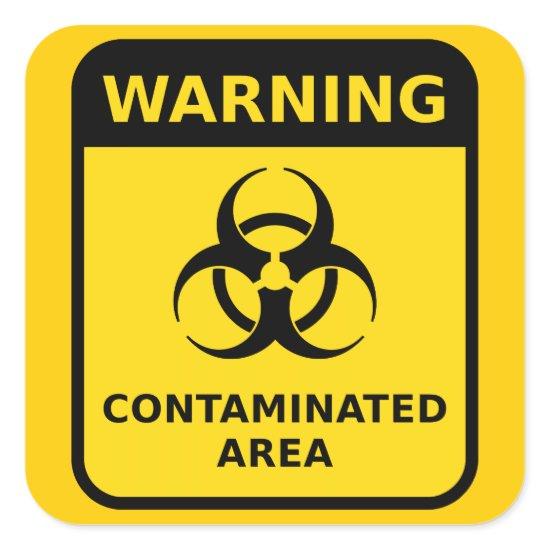 Biohazard Warning Sticker