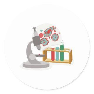 Biology Science Classic Round Sticker