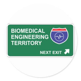 Biomedical Engineering Next Exit Classic Round Sticker