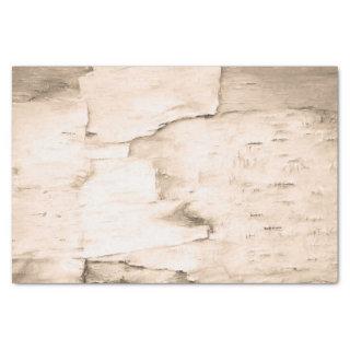 Birch Bark Tree Vintage Sepia Rustic Woodland Tissue Paper