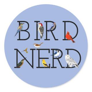 Bird Nerd Assortment Two Classic Round Sticker