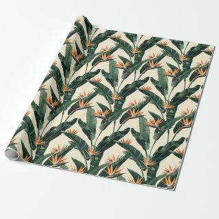 Bird of Paradise Botanical Pattern Decoupage