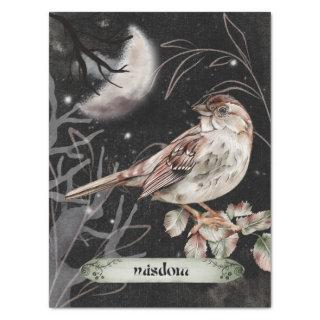 Bird Watercolor Fall Mysterious Autumn Oracle Tissue Paper