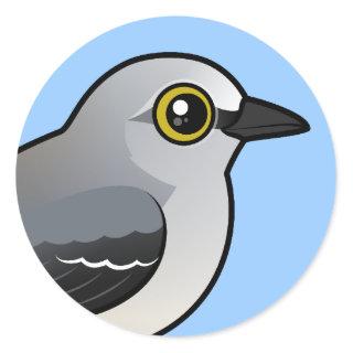 Birdorable Northern Mockingbird Classic Round Sticker