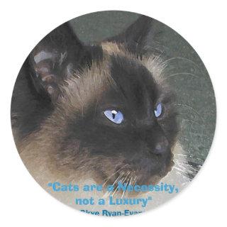 BIRMAN RAGDOLL CAT Collection Classic Round Sticker