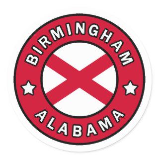 Birmingham Alabama Classic Round Sticker