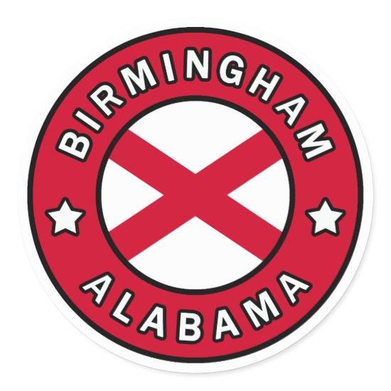 Birmingham Alabama Classic Round Sticker