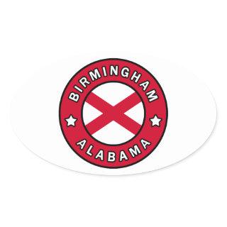 Birmingham Alabama Oval Sticker