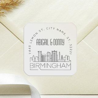 Birmingham, Alabama Wedding Envelope Seal