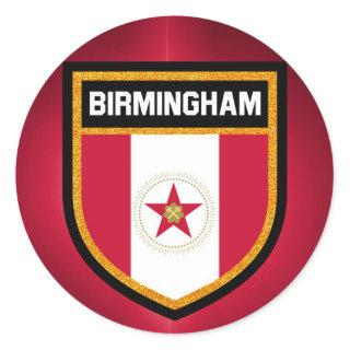 Birmingham Flag Classic Round Sticker