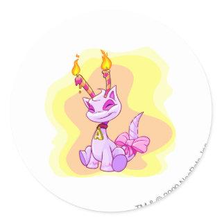 Birthday Aisha Classic Round Sticker