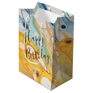 Birthday Liquid Bubbles Medium Gift Bag