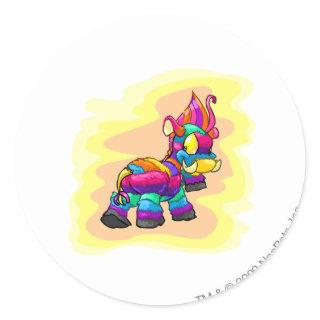 Birthday Moehog Classic Round Sticker