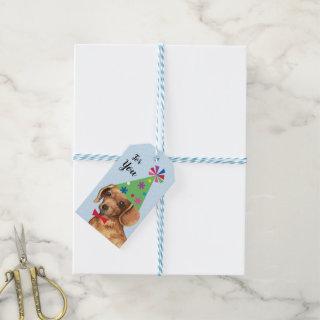 Birthday Party Dachshund Gift Tags