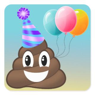 Birthday Party Emoji Ombre Stickers