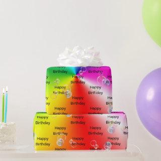 Birthday Soap Bubbles On Rainbow Spectrum