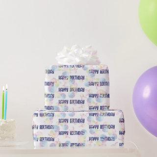 Birthday Soap Bubbles On White