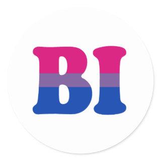 BISEXUAL 1 CLASSIC ROUND STICKER
