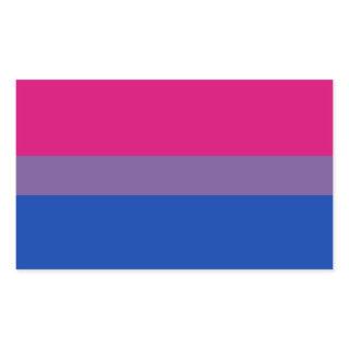 Bisexual Pride Flag Rectangular Sticker