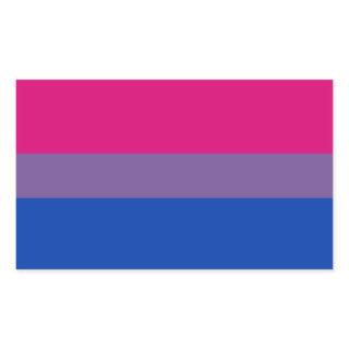 Bisexual Pride Flag Rectangular Sticker