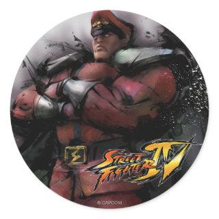 Bison Standing Classic Round Sticker