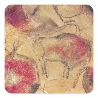 Bisons, from the Caves at Altamira, c.15000 BC Square Sticker