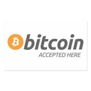 Bitcoin BTC Accepted Here | Sticker