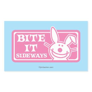 Bite it Sideways Rectangular Sticker