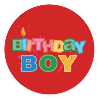 Bithday Boy Letters Sticker