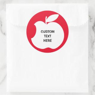 Bitten apple stickers