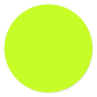 Bitter lime (solid color)  classic round sticker