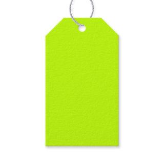 Bitter lime (solid color)  gift tags
