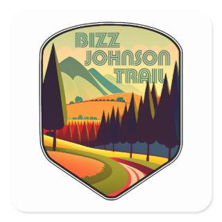 Bizz Johnson Trail Colors Square Sticker