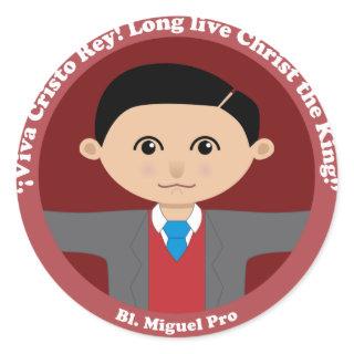 Bl. Miguel Pro Classic Round Sticker