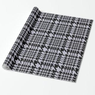 Black And Beige Pied-De-Poule HoundsTooth Pattern