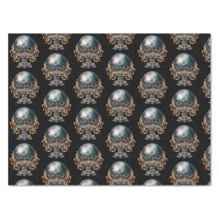Black and Gold Crystal Ball Pattern Halloween Tissue Paper