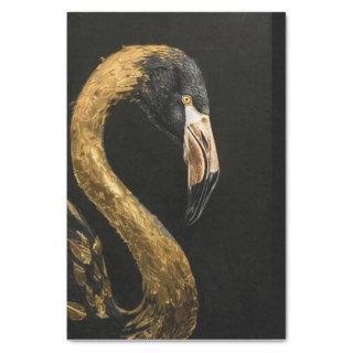 Black and Gold Flamingo2 Tissue Paper