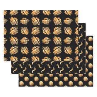 Black And Gold Modern Glam  Sheets