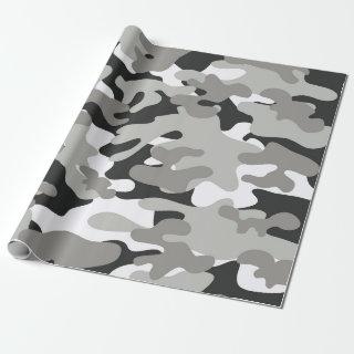 Black and Gray Camo Design