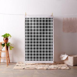 Black and Gray Plaid Pattern Fabric