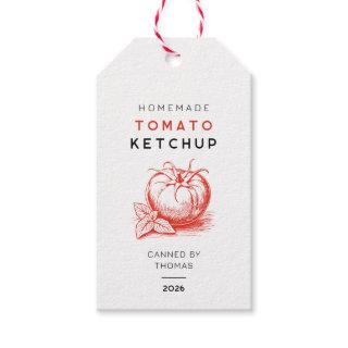 Black and red editable tomato Ketchup label