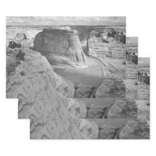 Black and White Ansel Adams Canyon Photograph  Sheets