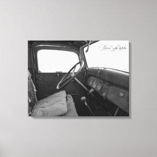 Black and White Cab Photo Print