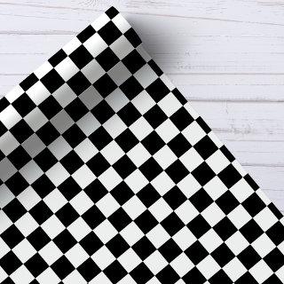 Black and White Checkerboard Pattern