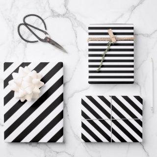 Black and white cool striped  sheets