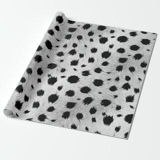 Black and White Dalmatian Spots Pattern