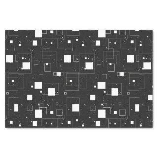 Black and White Geometric Pattern Tissue Paper