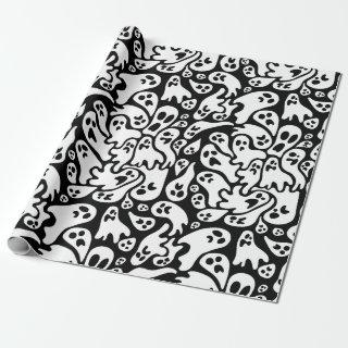 Black And White Ghost Pattern